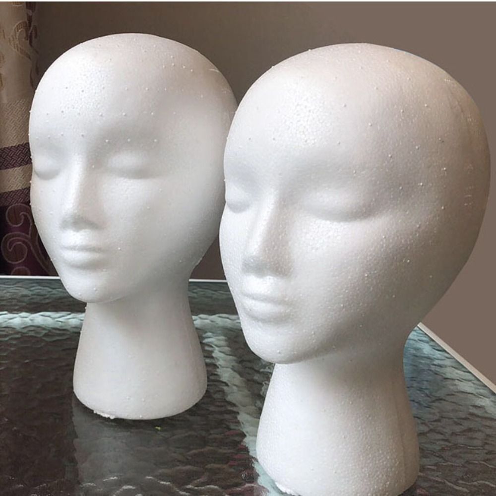 Cosplay Prop Foam - Brillenpresentatiestandaard Vrouwelijk Hoofdmodel Dummy Schuimpruikenkop Schuim