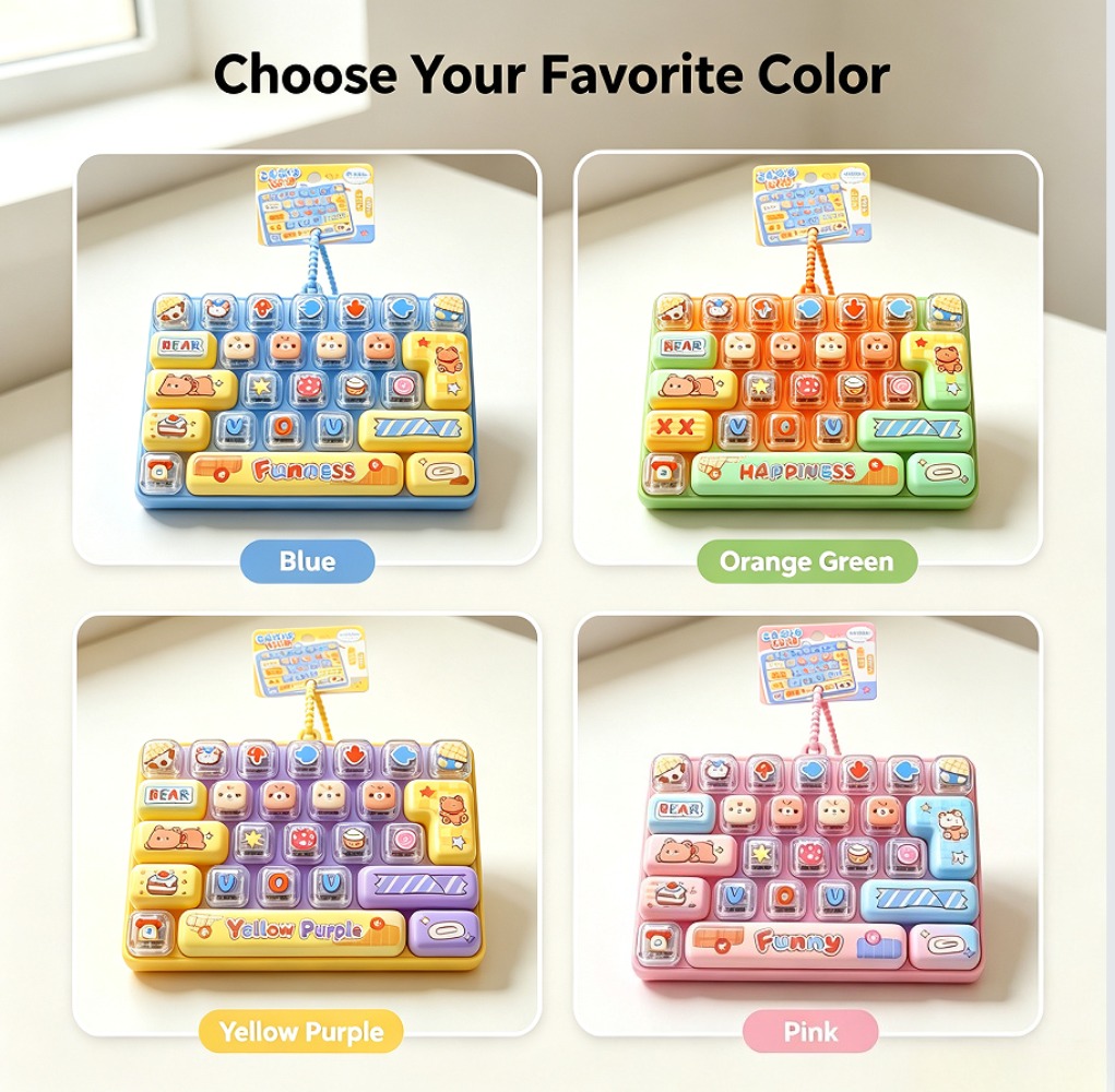 Cosplay Fire Prop - Candy Color Fidget Keycap Clicker Sleutelhanger