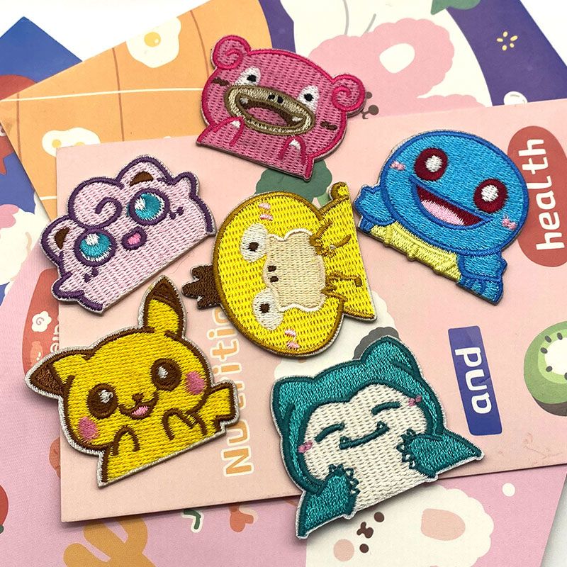 Cosplay Prop Patterns - Pokémon zelfklevende geborduurde patchset, anime-patroon, DIY