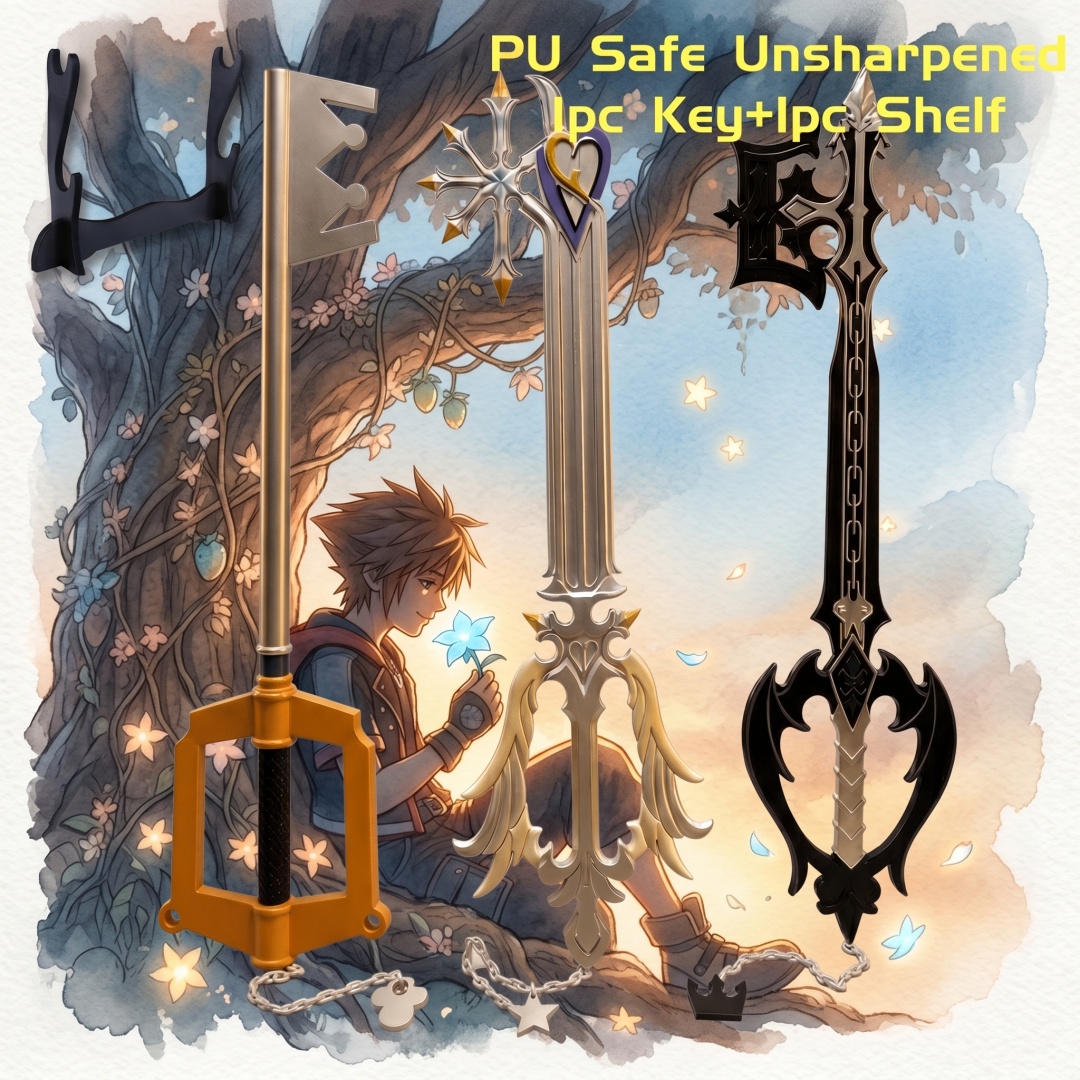 Keyblade Cosplay Prop - 34 inch Kingdom Hearts Sora Keyblade