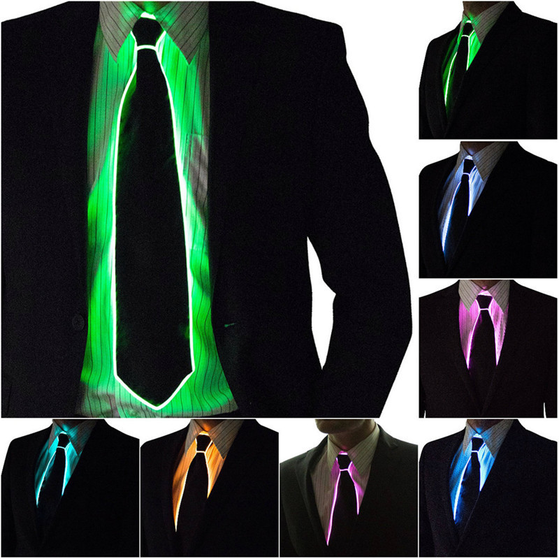 Led El Wire - Mannen Gloeiende Stropdas EL Draad Neon