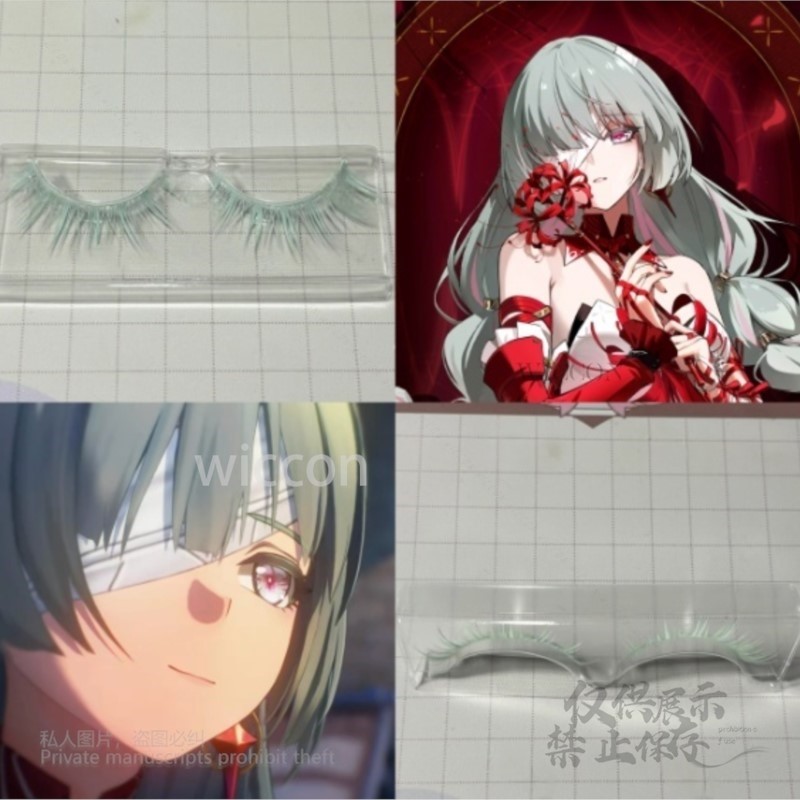 Prop For Cosplay - Anime Phrolova Cosplay Pruik Groen Roze