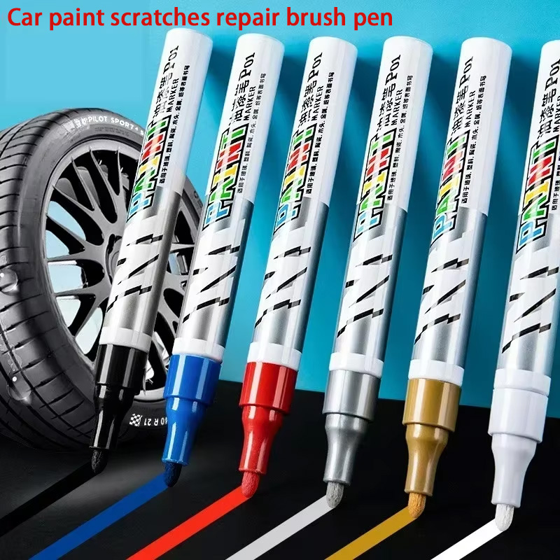 Metallic Spray Paint - Waterdichte autolak Krasreparatieborstel Pen Automotive Zwart