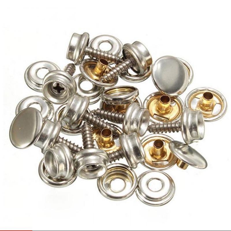 Snap Fastener Set - 10 Sets Roestvrijstalen Tapping Snap Bevestiger