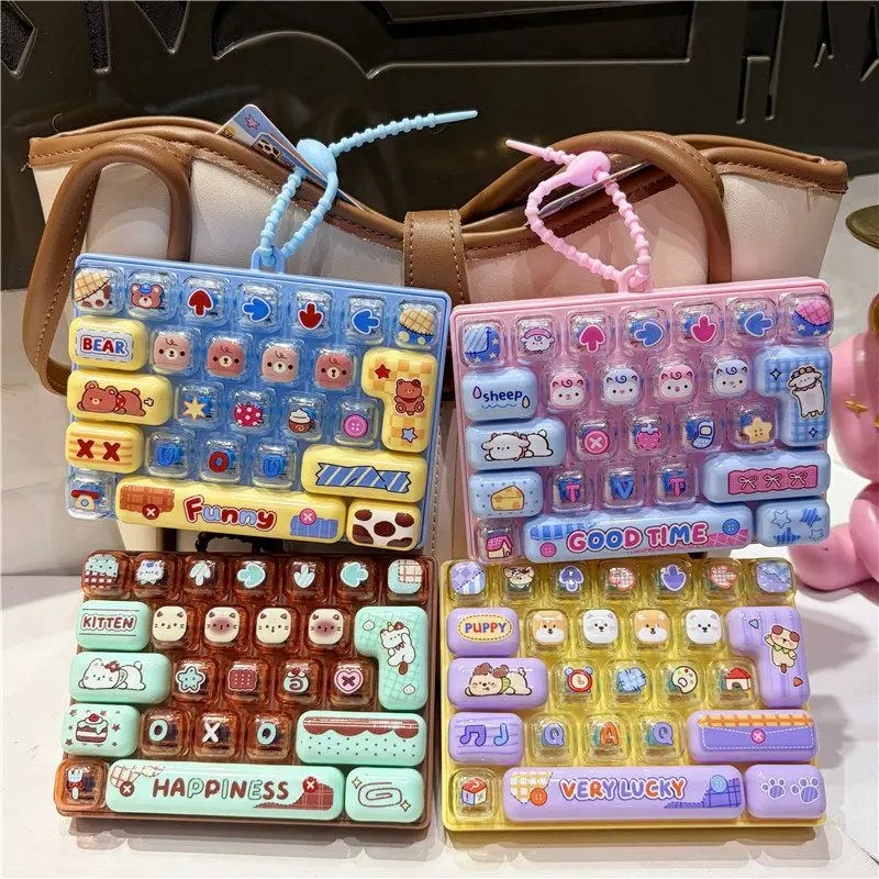 Cosplay Fire Prop - *Candy Color Keycap Sleutelhanger Leuke Cartoon