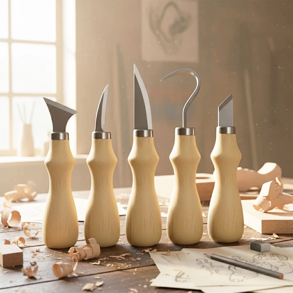 5-delige set houtsnijgereedsch - Craft Knife Set recensie en prijs