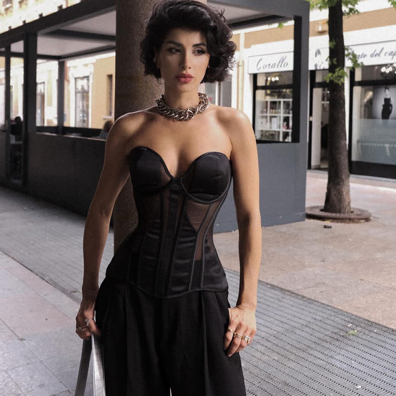Stalen Bot Vrouwen Sexy Mesh B - Boning Corset Steel recensie en prijs