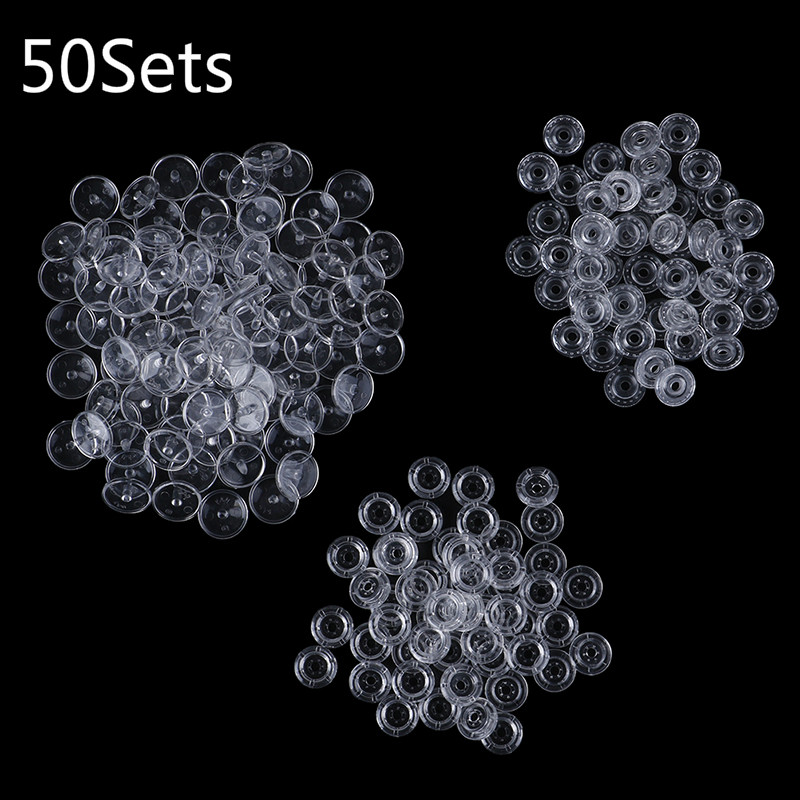 50 Set Clear Kam Resin Snap Kn - Snap Fastener Set recensie en prijs