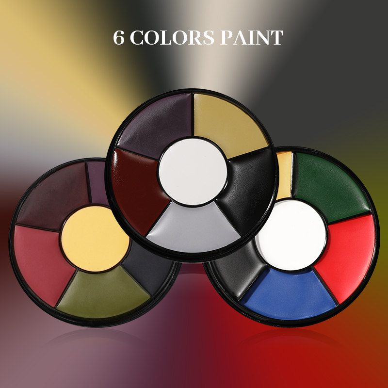 6-kleuren olie gezichtsverfpal - Body Paint Sfx recensie en prijs