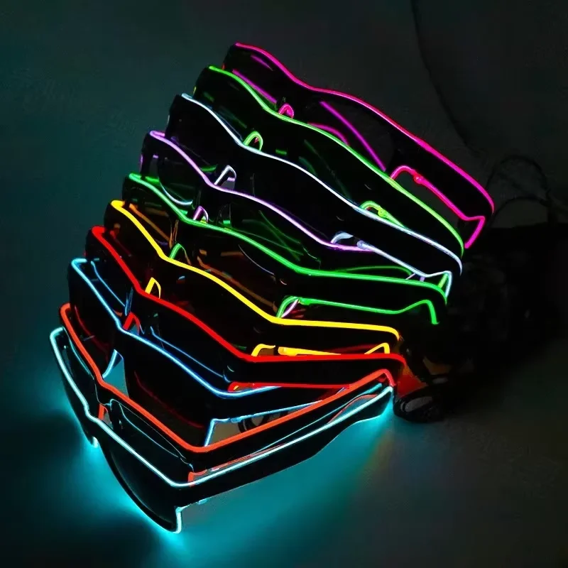 Neon LED-gloeiende zonnebril K - Led El Wire recensie en prijs