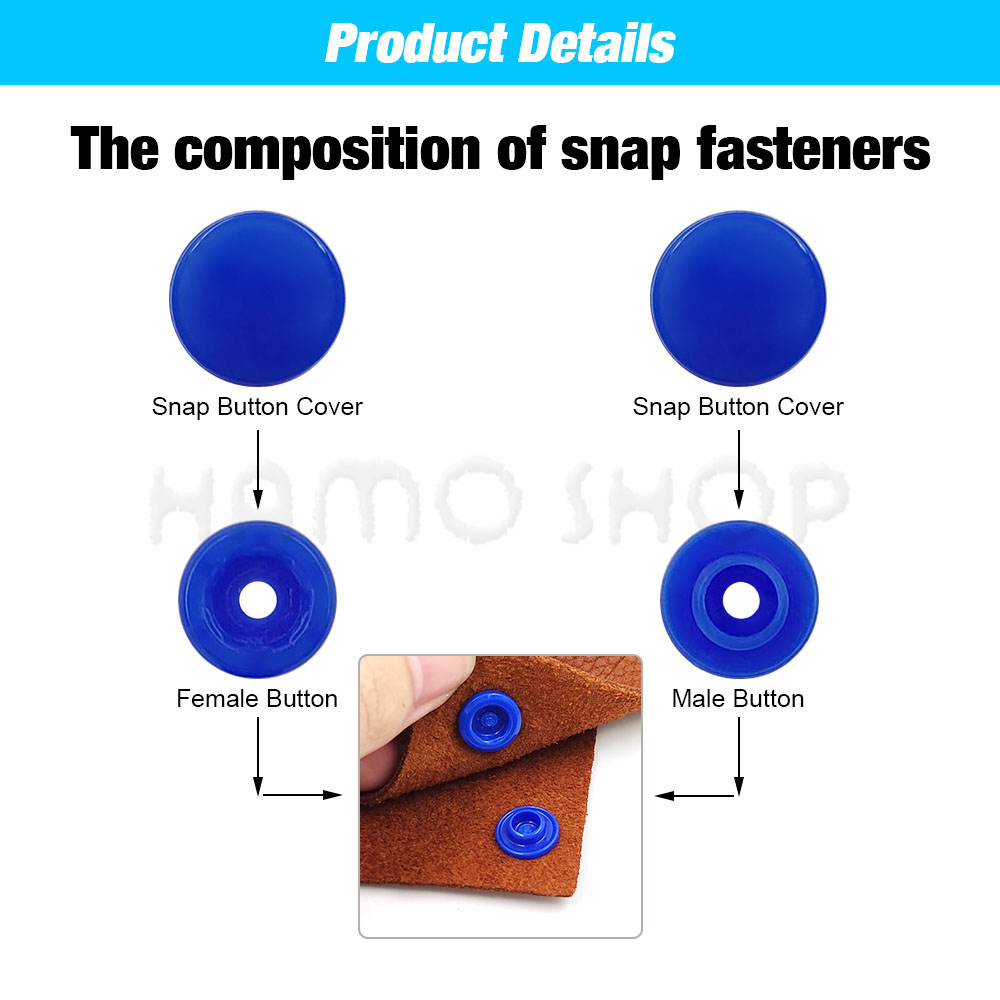 Plastic drukknopen bevestiging - Snap Fastener Set recensie en prijs