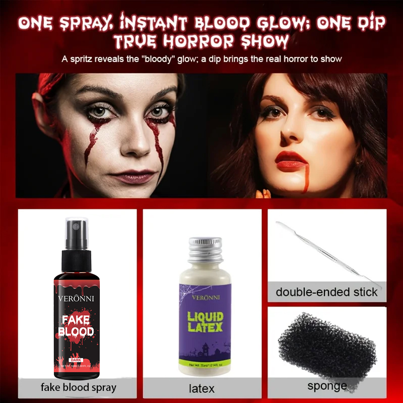 Vloeibare latex SFX make-upkit - Body Paint Sfx recensie en prijs