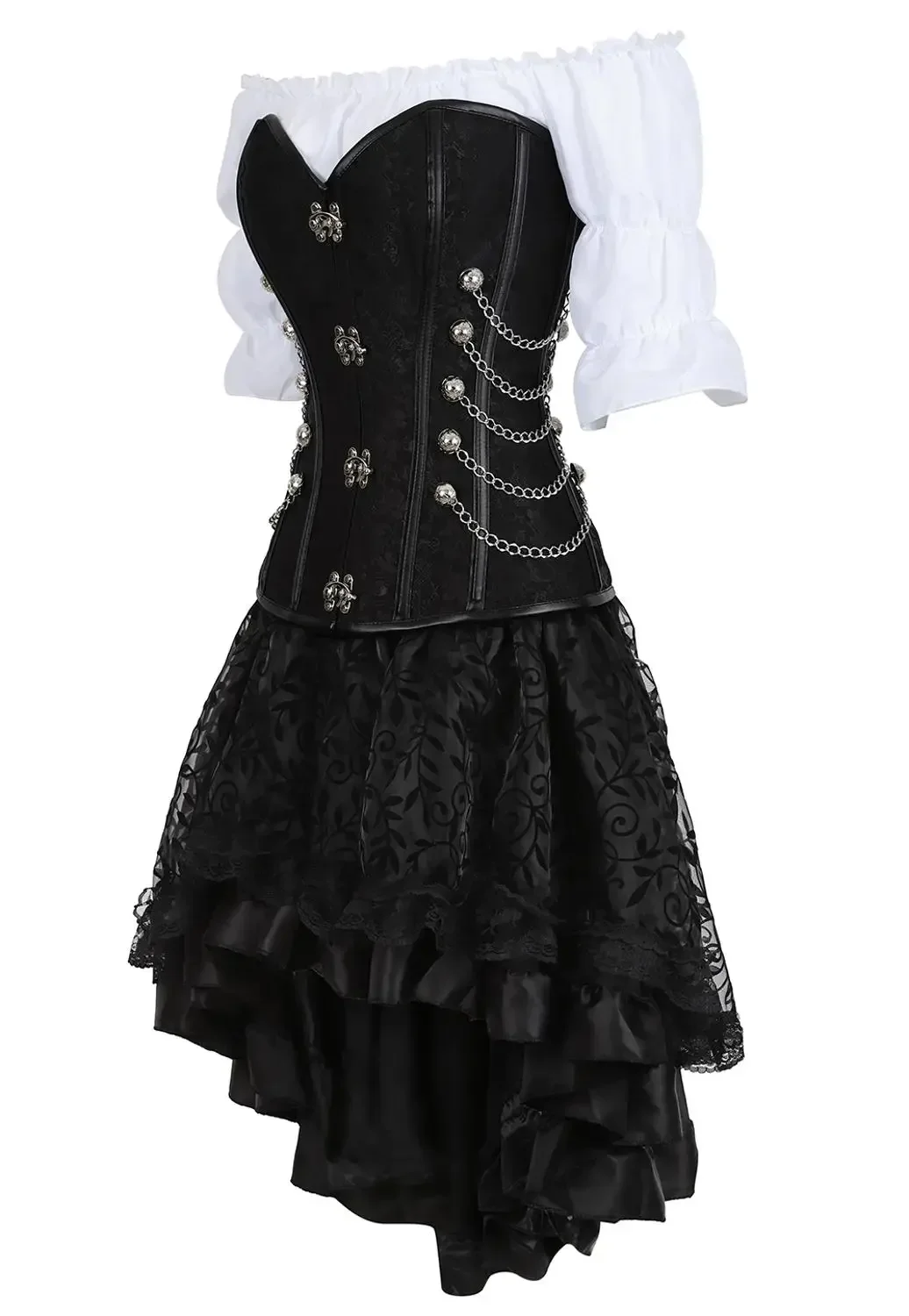 Womens piraat corset leer stal - Boning Corset Steel recensie en prijs