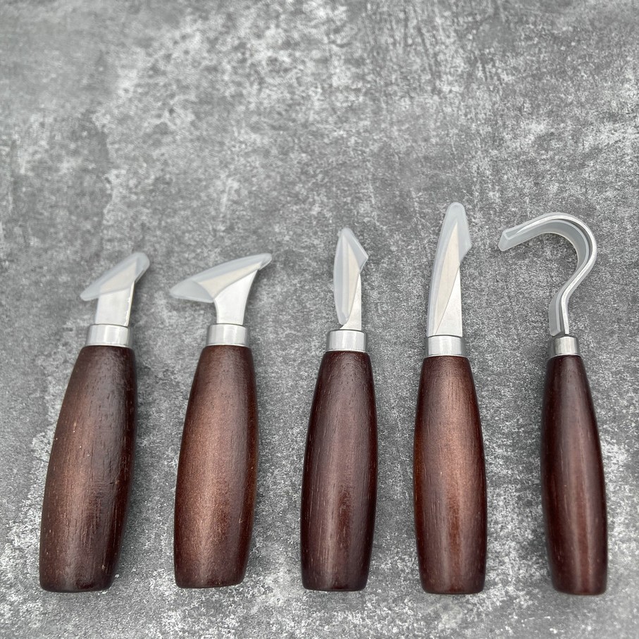 5-delige houtsnijset met eiken - Craft Knife Set recensie en prijs