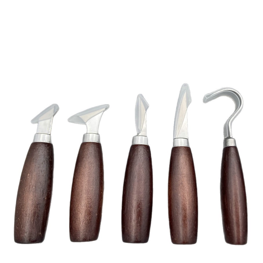 5-delige houtsnijset met eiken - Craft Knife Set recensie en prijs